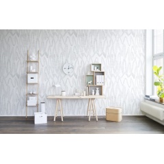 Tapet Pulse of Passion, White, repetitiv, Rebel Walls - Img 3
