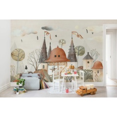 Tapet Rabbit Town, Autumn, Rebel Walls - Img 3