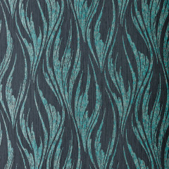 Tapet Ripple, Mineral Green and Black Luxury Feature, 1838 Wallcoverings, 5.3mp / rola - Img 2