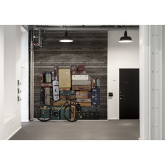 Tapet Stacked Suitcases, Heap, repetitiv, Rebel Walls - Img 1