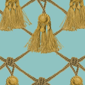 Tapet Tassels, Soft Turquoise, Rebel Walls, 5 mp / rola - Img 2