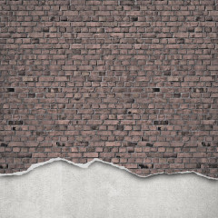 Tapet Well-Worn Brick Wall, Old Style, Rebel Walls - Img 2