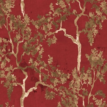 Tapet Willow Poem, Ruby, Coordonne 5mp / rola - Img 2