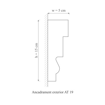 Ancadrament exterior AT19A-15x5x200cm - Img 2