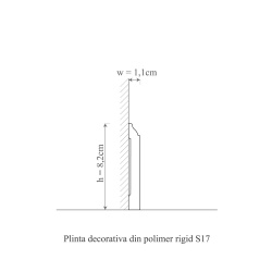 Ancadrament usa polimer rigid, Manavi, S17-8.2x1.1x200 cm - Img 2