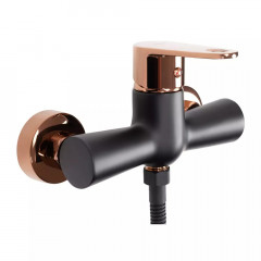 Baterie dus Rea Mild negru - Rose Gold cu set de dus - Img 2