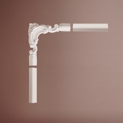 Chenar din poliuretan, Manavi, CR810BL - 21x1.8x21 cm