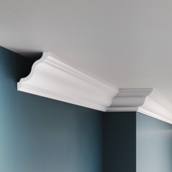 Cornisa polimer rigid, Allegria, K6 - 6.9x6.9x200 cm