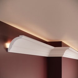 Cornisa polimer rigid, Manavi, C7 - 7.8x6.6x200 cm - Img 3