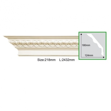 Cornisa poliuretan C734 - 18x12.4x200 cm - Img 2