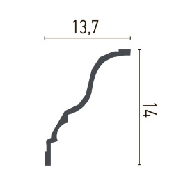 Cornisa poliuretan P811 - 14x13.7x200 cm - Img 2