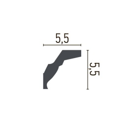 Cornisa poliuretan P938 - 5.5x5.5x200 cm - Img 2