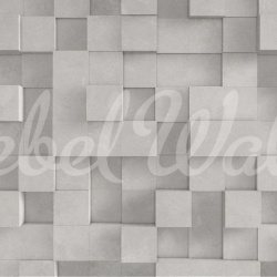 Fototapet, 3D Boxes, Gray, Rebel Walls - Img 2