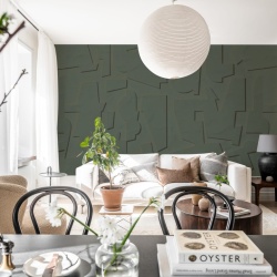 Fototapet, Abstract Wood, Green, Rebel Walls - Img 8