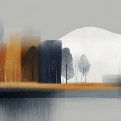 Fototapet Artistic Lueur Cime Rêve LC203
