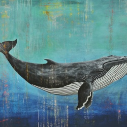Fototapet Artistic Profond Baleine Rêve PB104