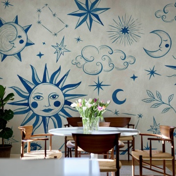 Fototapet, Astrology, Blue, Rebel Walls - Img 3