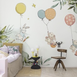 Fototapet, Baloon Adventure, Pastel, Rebel Walls - Img 6