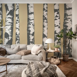 Fototapet, Birch Grove, Beige, Rebel Walls - Img 4