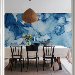 Fototapet, Blue Watercolors, Rebel Walls - Img 3
