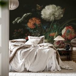 Fototapet, Bold Bouquet, Red, Rebel Walls
