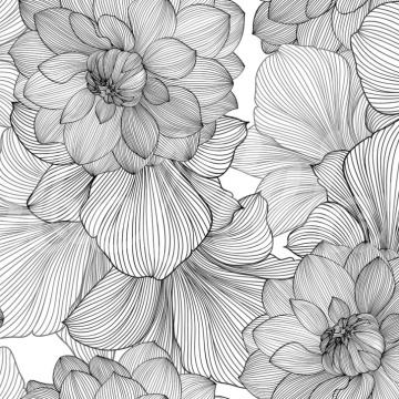 Fototapet, Bold Dahlia, Graphite, Rebel Walls - Img 2