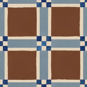 Fototapet, Bold Grid, Brown, Rebel Walls - Img 2