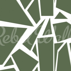 Fototapet, Bold Mosaic, Moss Green, Rebel Walls - Img 5