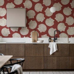 Fototapet, Bold Shell, Red, Rebel Walls - Img 3