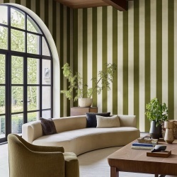 Fototapet, Bold Stripes, Green, Rebel Walls