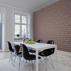 Fototapet, Brick Wall, Red, Rebel Walls