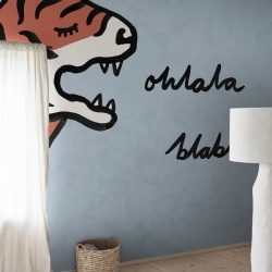 Fototapet, Cat Talk, Light Blue, Rebel Walls - Img 3