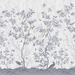Fototapet, Chinoiserie Chic, Pearl Gray, Rebel Walls - Img 6