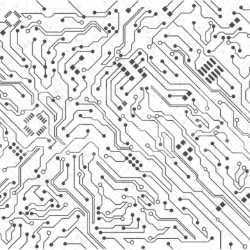 Fototapet, Circuit, White, Rebel Walls - Img 2