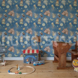 Fototapet, Circus Dream, Blue, Rebel Walls