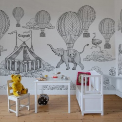 Fototapet, Circus Horizon, Graphite, Rebel Walls