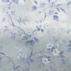 Fototapet, Concrete Flowers, Blue, Rebel Walls - Img 2