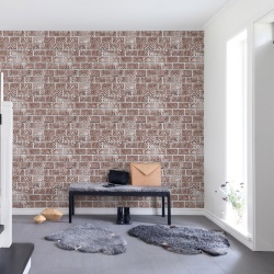 Fototapet, Decorated Bricks, Red, Rebel Walls - Img 3