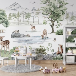 Fototapet Deer Forest - Winter, Kikki Belle - Img 4