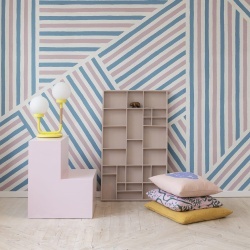 Fototapet, Different Directions, Pink & Blue, Rebel Walls