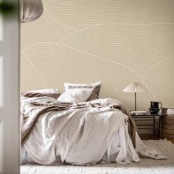Fototapet, Drawn Hills, Beige, Rebel Walls - Img 3