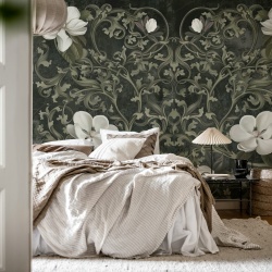 Fototapet, Fabulous Flowers, Gray, Rebel Walls