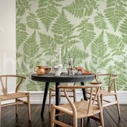 Fototapet, Fern Print, Green, Rebel Walls
