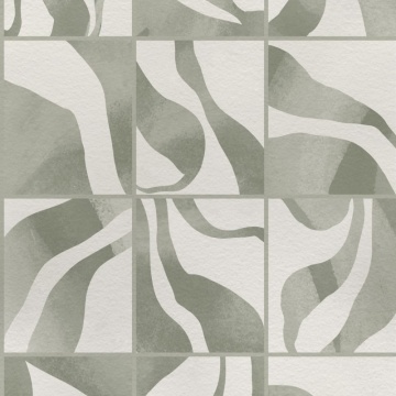 Fototapet, Floating Tiles, Green, Rebel Walls - Img 2