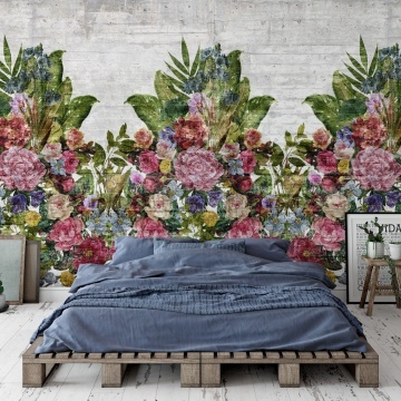 Fototapet, Flower Burst, Concrete, Rebel Walls - Img 3