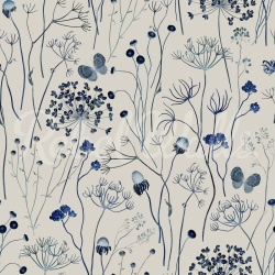 Fototapet, Flower Garden, Blue, Rebel Walls - Img 2