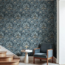 Fototapet, Flower Tree, Blue, Rebel Walls