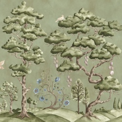 Fototapet, Forest Poem, Green, Rebel Walls - Img 2