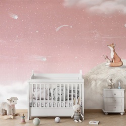 Fototapet Fox on the Moon - Pink, Oliver Robins - Img 3