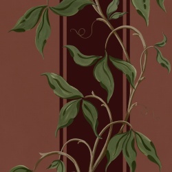Fototapet, Garden Stripe, Burgundy, Rebel Walls - Img 2
